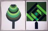 Patrick Scott, CHRISTMAS GREETING CARDS, 1976 and 1979 (A PAIR)