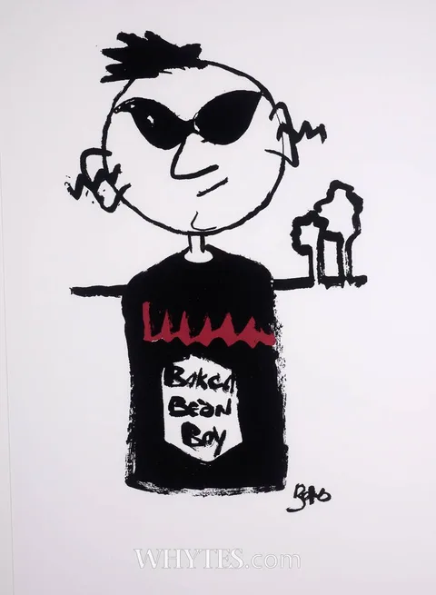 Paul Hewson, SELF PORTRAIT - BAKED BEAN BOY, screenprint on Fabriano paper