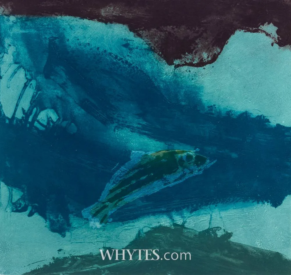 STRIPER I by Barrie Cooke, cardorundum and intaligo print; (no. 23 from an edition of 75), sold Jun 2025