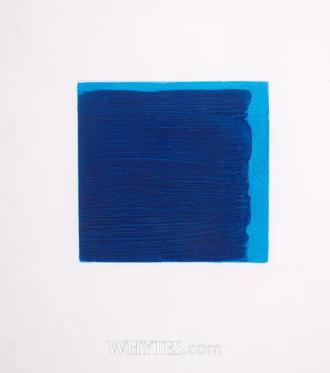 Michael Coleman, UNTITLED (DARK BLUE OVER LIGHT BLUE), 1998, etching; (no. 83 from an edition of 100)