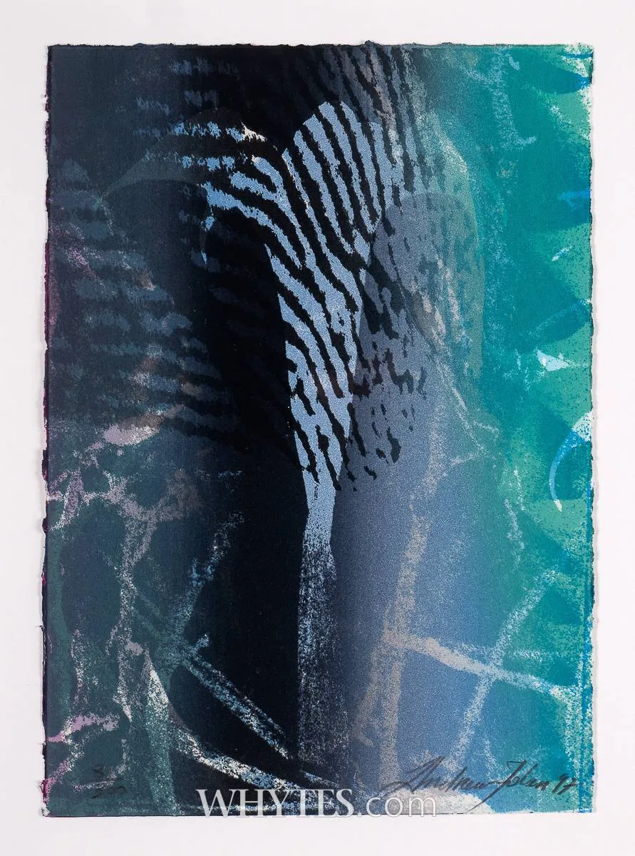 Andrew Folan, ABSTRACT GREEN, 1997, lithograph; (no. 81 from an edition of 300)