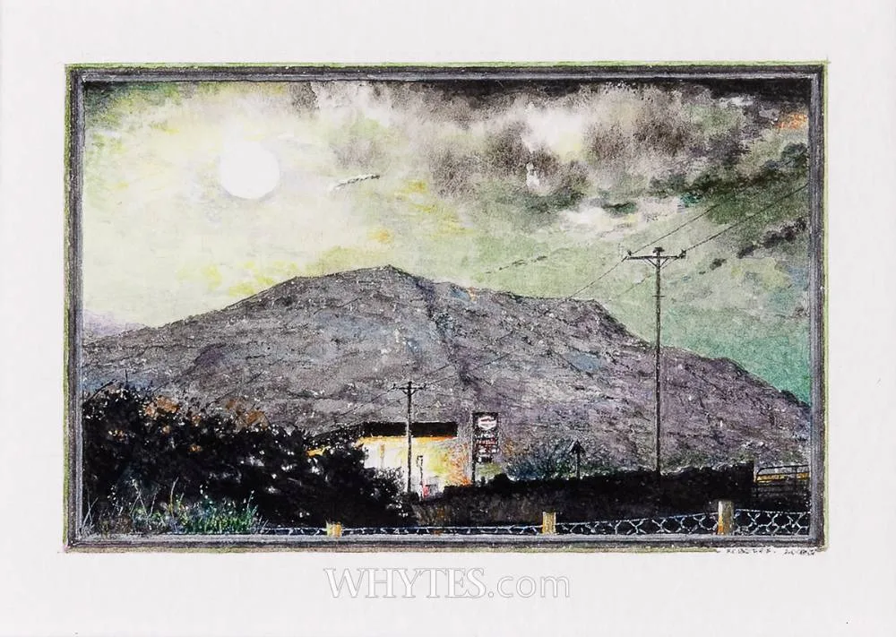 Robert Bates, BURMAH STATION UNDER CAHERCONREE, 2008, watercolour
