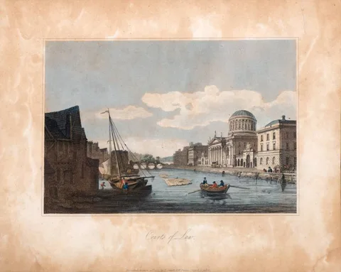 James Malton, COURTS OF LAW, engraving
