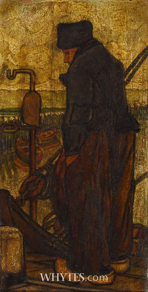 Nico Jungmann, A DUTCH BOATMAN, oil on panel
