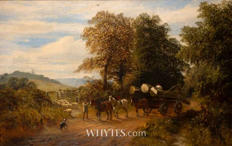 A SURREY LANE by Alfred Augustus Glendening, Jr., oil on canvas, offered Jun 2025