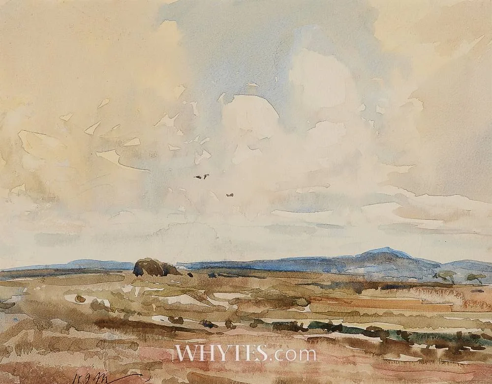 THE TURF STACK by Kathleen Isabella Mackie, watercolour, sold Jun 2025