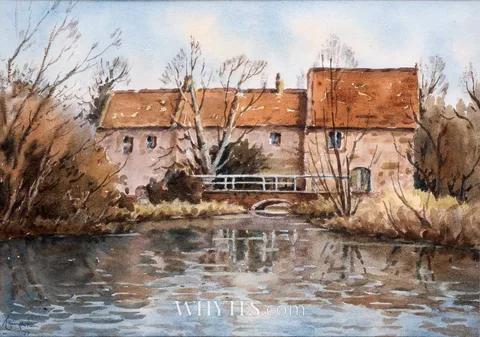 Wilfred James Haughton, OVINGTON MILL, HAMPSHIRE, 1977, watercolour