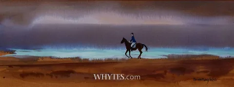 Susan Mary Webb, AS DUSK FALLS, watercolour
