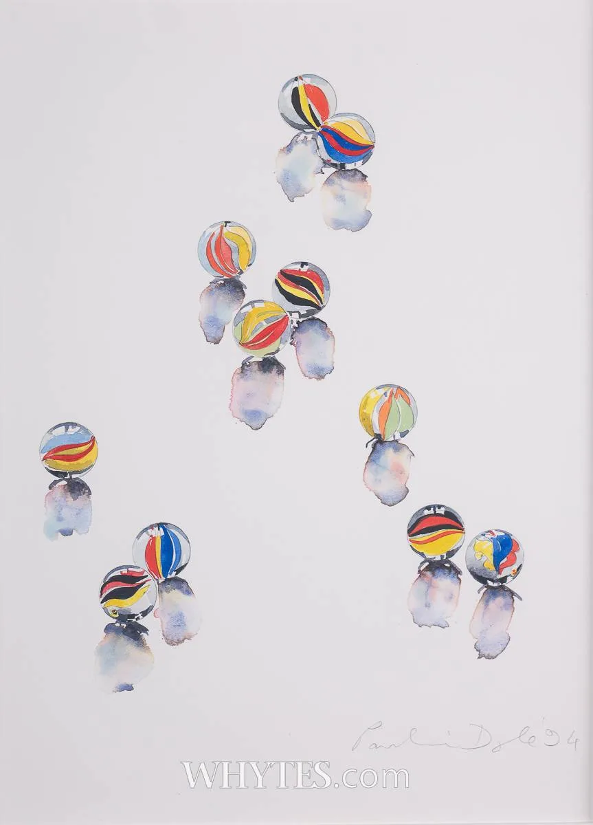 MARBLES by Pauline Doyle, 1994, watercolour, sold Jun 2025