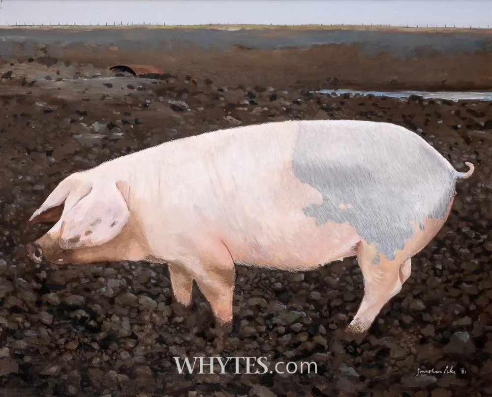 Jonathan Pike, SOW, 1981, oil on board