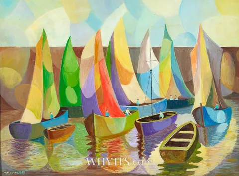 Tom McAssey, FESTIVAL OF BOATS, 1988, mixed media
