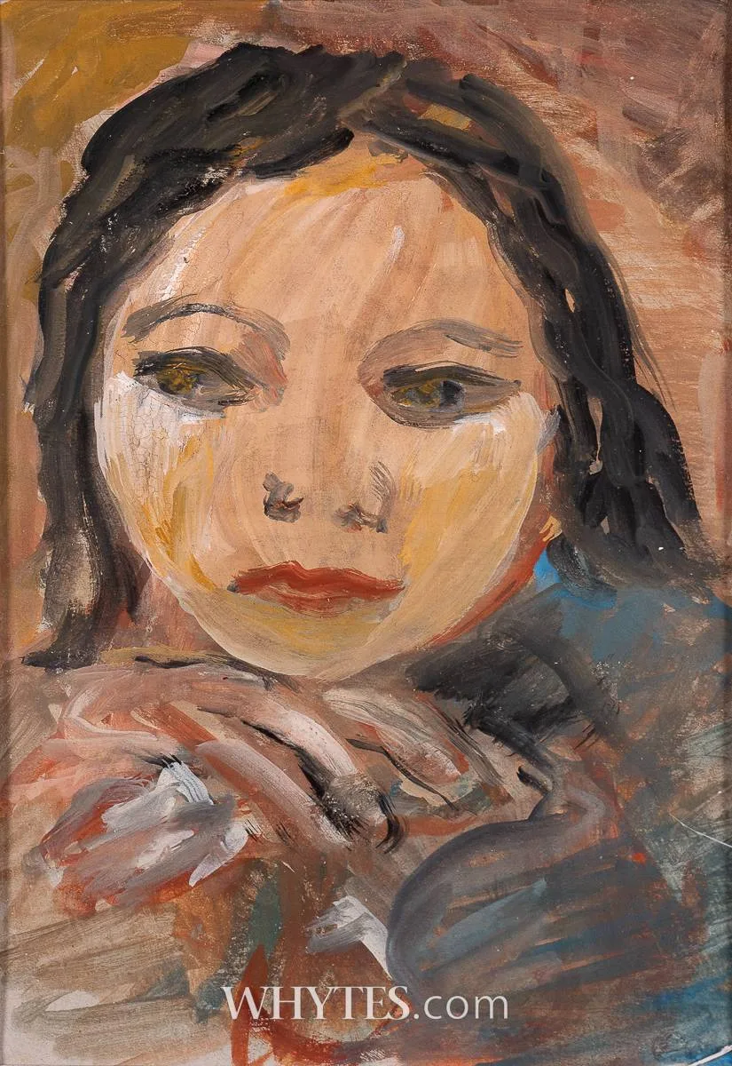 Catherine Whitfield, GAZA GIRL, 2023, oil on board