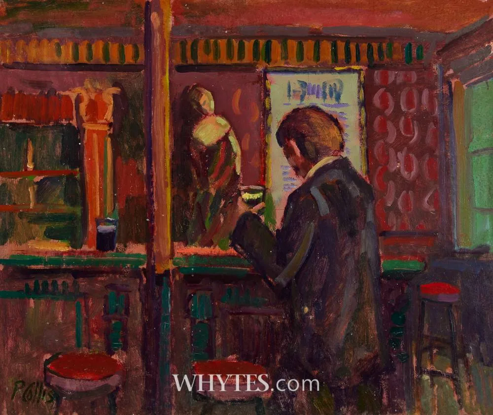 THE BRAZEN HEAD, DUBLIN by Peter Collis, 1972, oil on board, sold May 2025