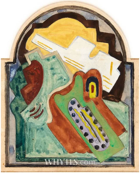 Evie Hone, ABSTRACT COMPOSITION, gouache