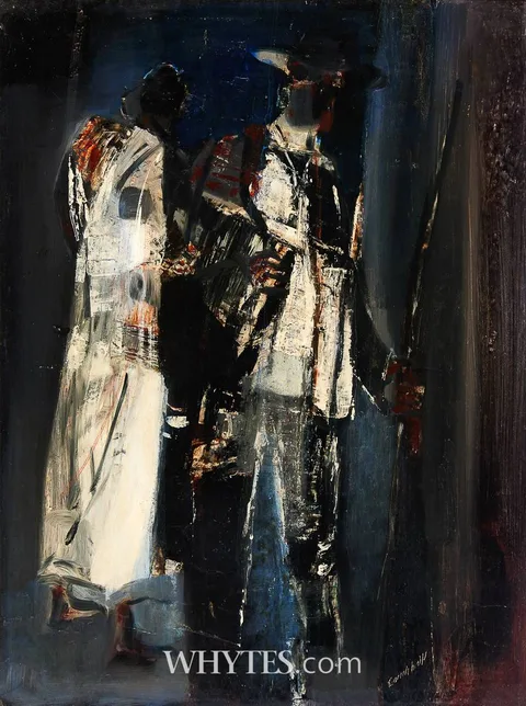 George Campbell, GYPSY PALS, c.1964, oil on board