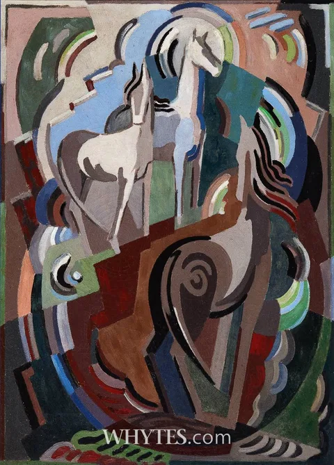 Mainie Jellett, ACHILL HORSES, 1933, oil on canvas