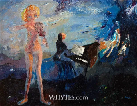 Colin Middleton, MUSIC, 1953, oil on canvas
