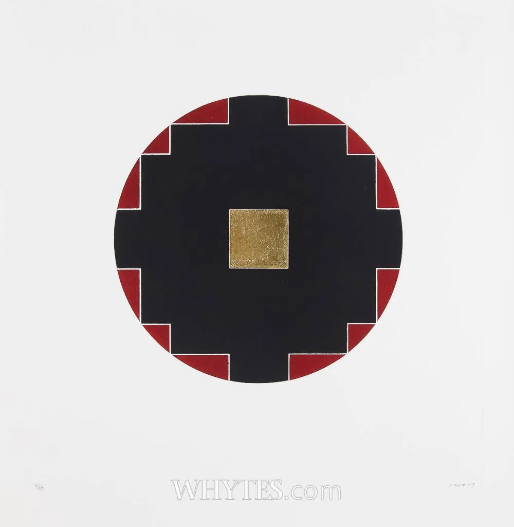 UNTITLED VII by Patrick Scott, 2007, carborundum and gold leaf; (no. 32 from an edition of 50), sold May 2025