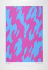 Bridget Riley, MAGENTA AND BLUE