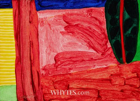 EVENING FIELD by William Crozier, oil on canvas, sold May 2025