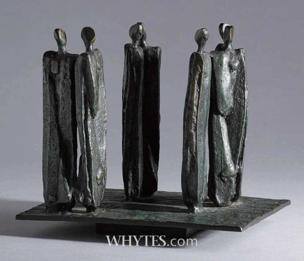 John Coen, FIGURES, bronze; (unique)