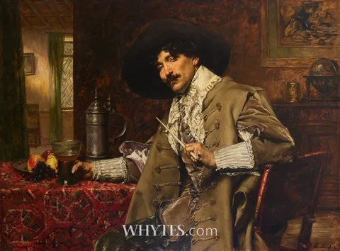 Ferdinand Roybet, LE CONNAISSEUR, oil on panel