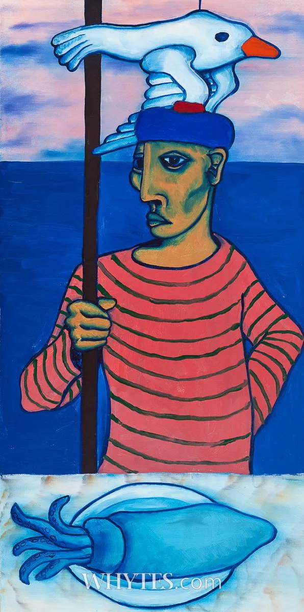 Henry Ward, OCEAN BREEZE, 1995, oil on canvas; (unframed)