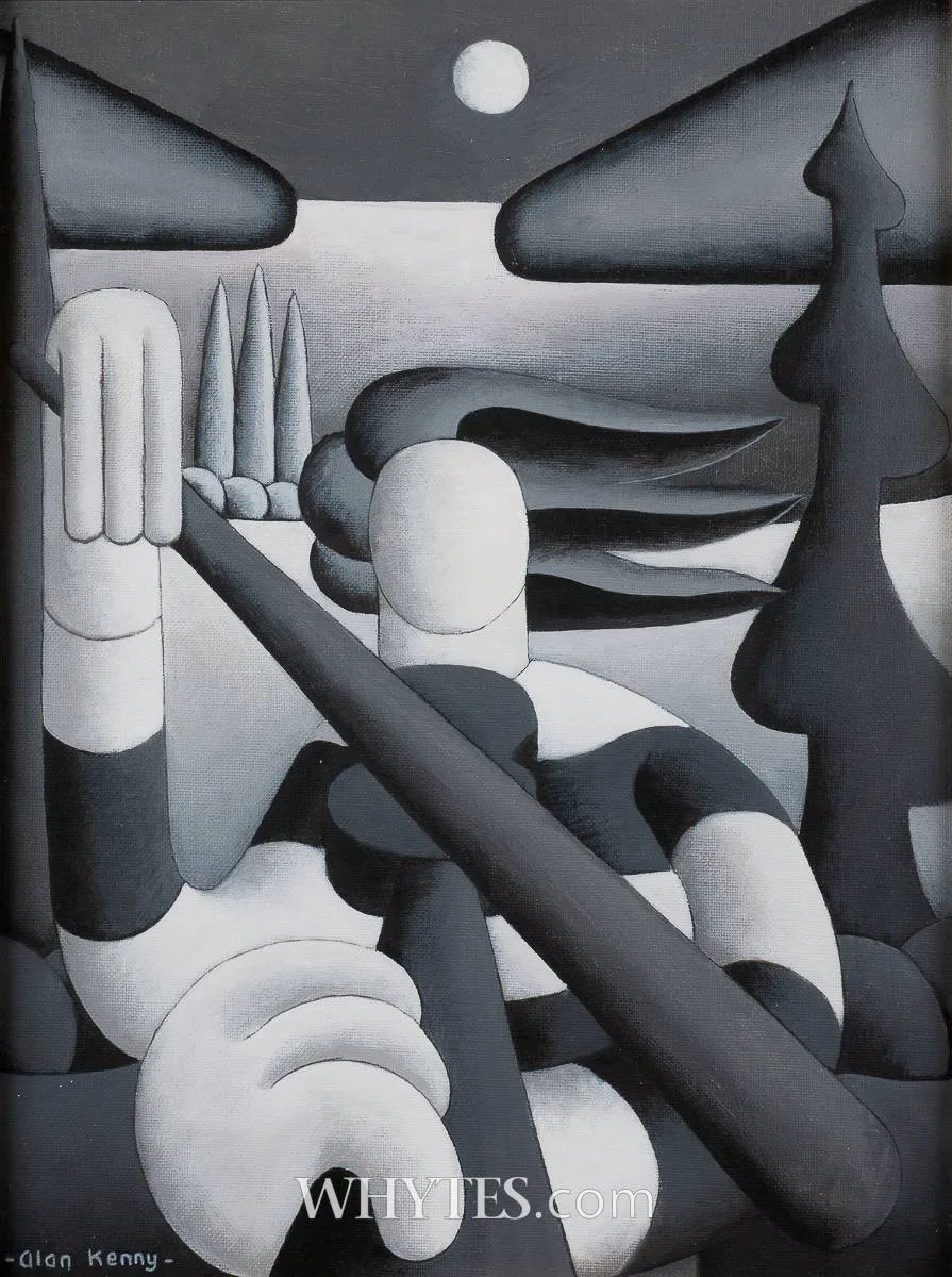 SENZA COLORE II by Alan Kenny, acrylic on board, sold Mar 2025