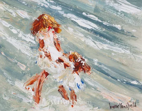 Louise Mansfield, TOGETHER, oil on board