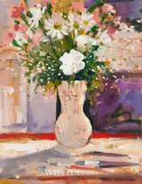 Dennis Orme Shaw, STILL LIFE WITH FLOWERS AND VASE