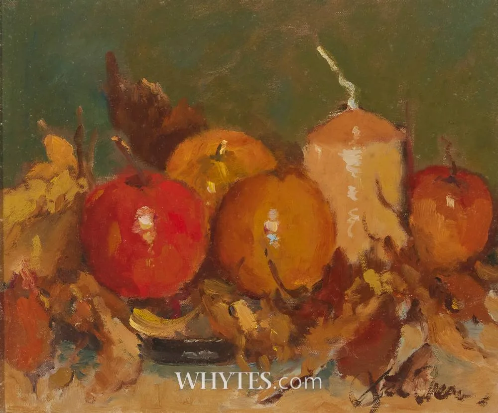 AUTUMN COLLECTION by Liam Treacy, oil on canvas, offered Mar 2025
