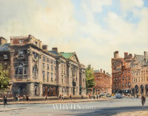 Colin Gibson, TRINITY COLLEGE, DUBLIN, oil on canvas board