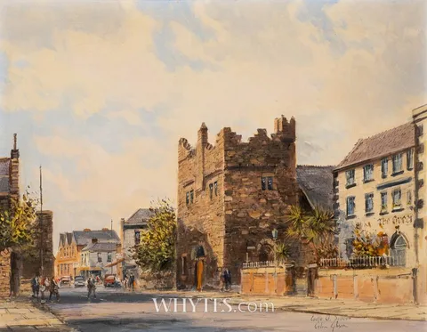 Colin Gibson, CASTLE STREET, DALKEY, COUNTY DUBLIN, oil on board