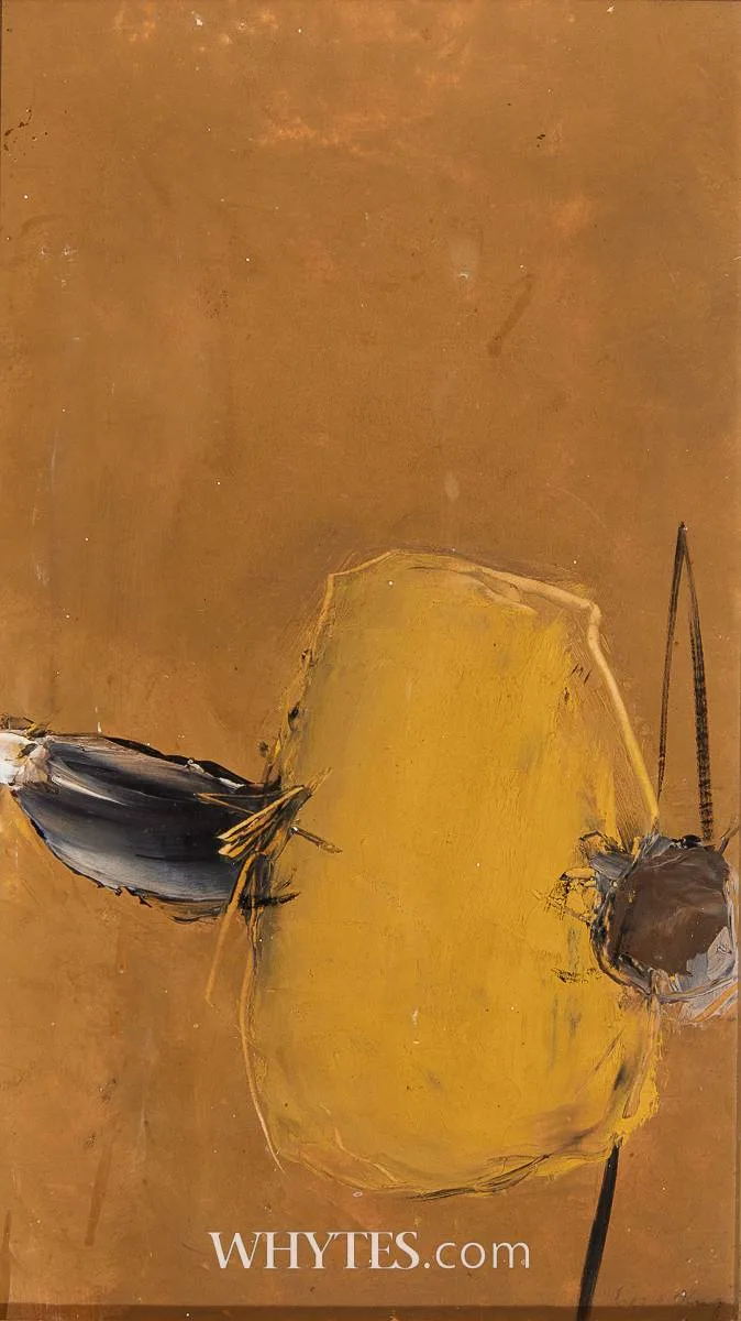 UNTITLED by Cecil King, gouache and pastel, sold Mar 2025