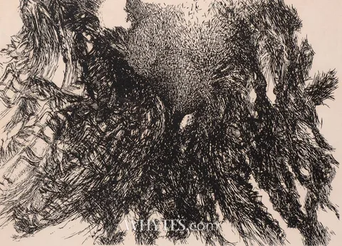 Paul Mosse, WATERHEN, 1983, etching; (no. 2 from an edition of 25)