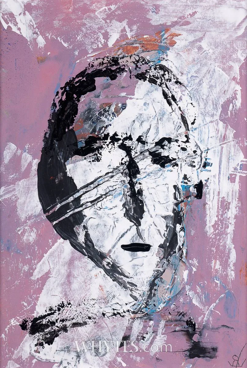 FACE by John Kingerlee, oil on paper, offered Mar 2025