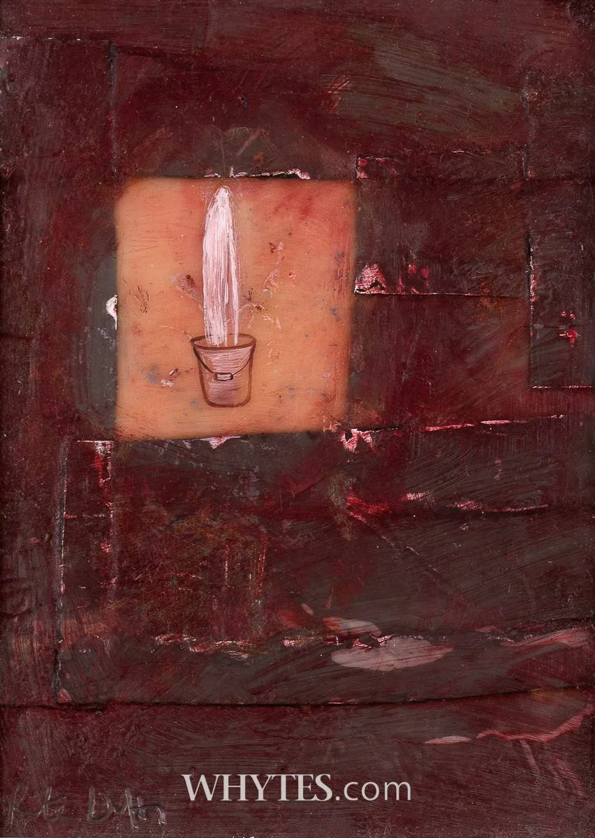 BUCKET by Rita Duffy, 2000, oil and wax on board, offered Mar 2025