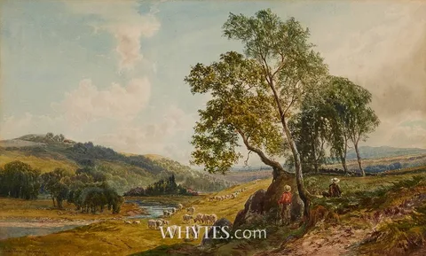 John Faulkner, SHEEP FARM, WARWICK, watercolour