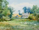 Henry John Sylvester Stannard, FLOCK OF SHEEP BEFORE A COTTAGE