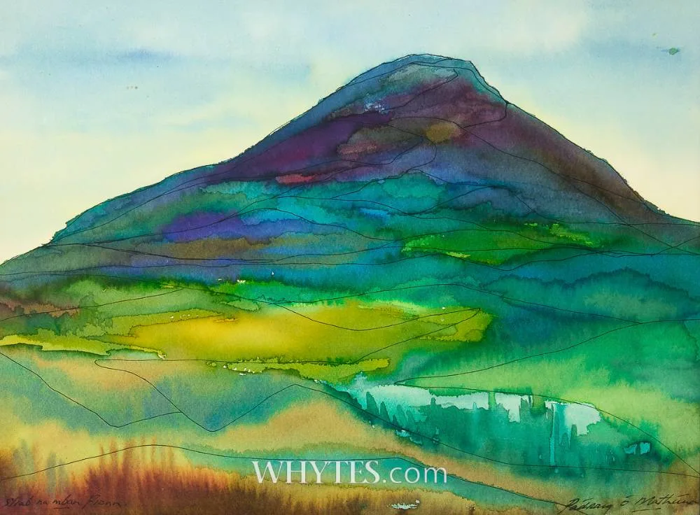 Pádraig Ó Mathúna, LANDSCAPE, watercolour