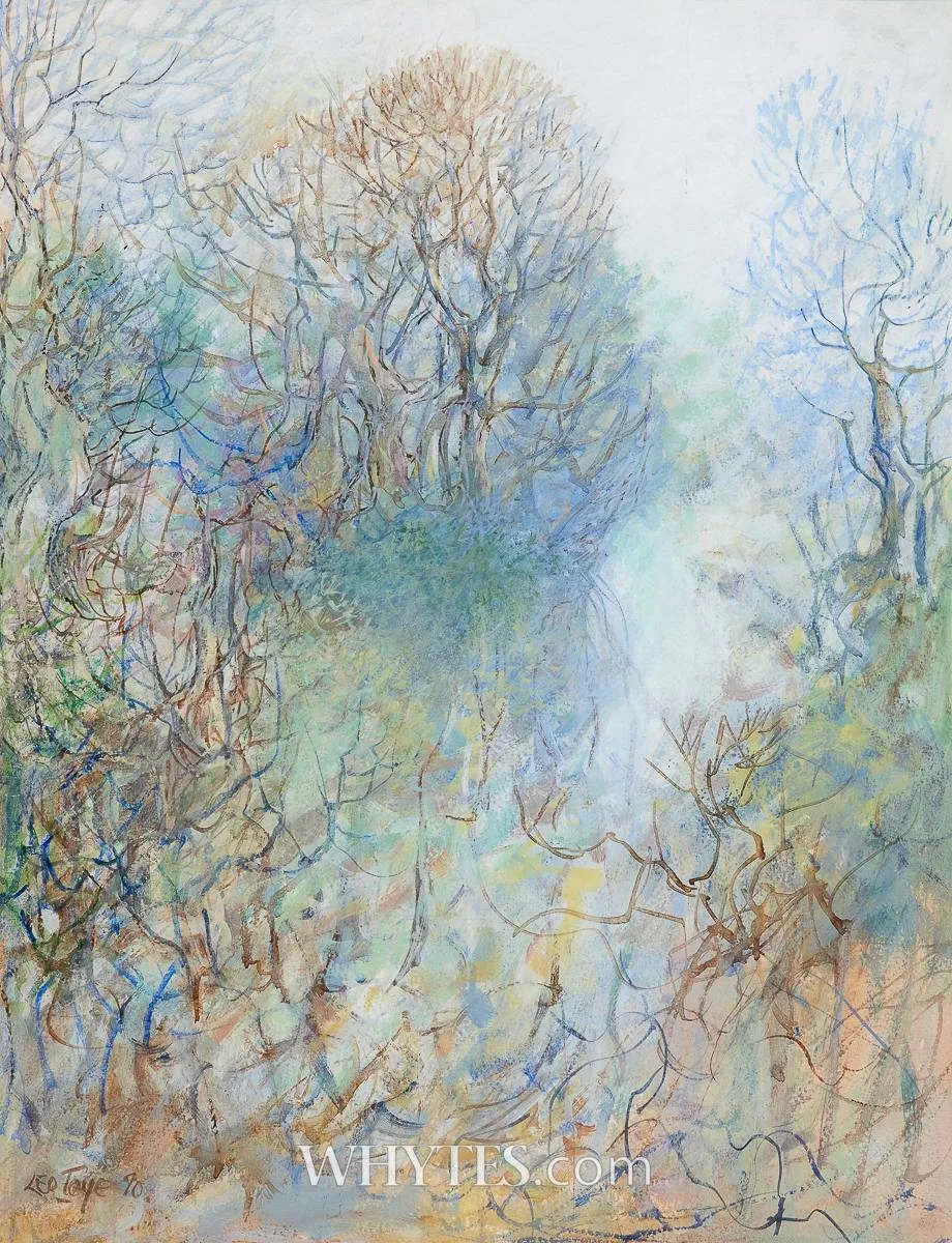 Leo Toye, WOODLAND SCENE, 1990, pastel and watercolour