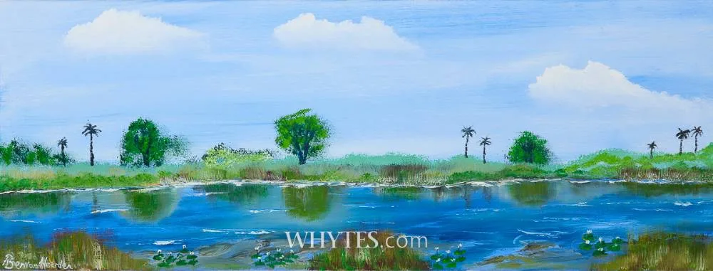 THE OKAVANGO by Ben van Heerden, 2024, oil on canvas, offered Mar 2025