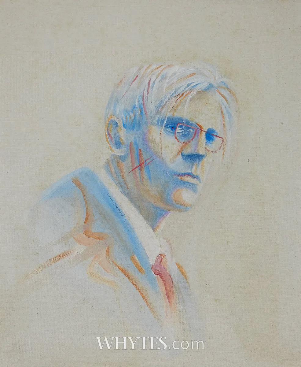 Joseph Graham Callanan, WILLIAM BUTLER YEATS, oil on canvas board