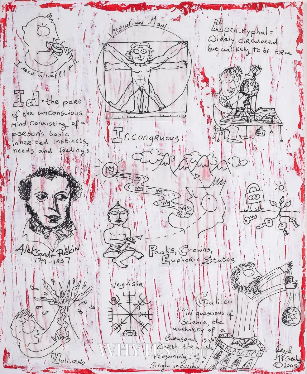 UNTITLED by Fergal McCarthy, 2005, ink on paper, offered Mar 2025