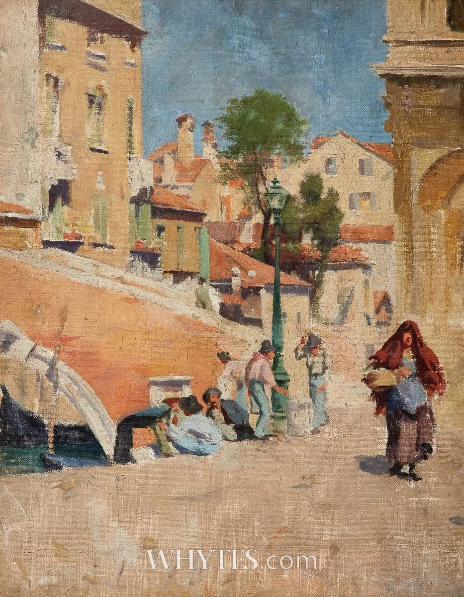 VENICE by Eileen Reid, 1925, oil on canvas, sold Mar 2025