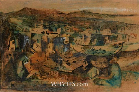 George Campbell, TORREMOLINOS, SPAIN, 1957, mixed media