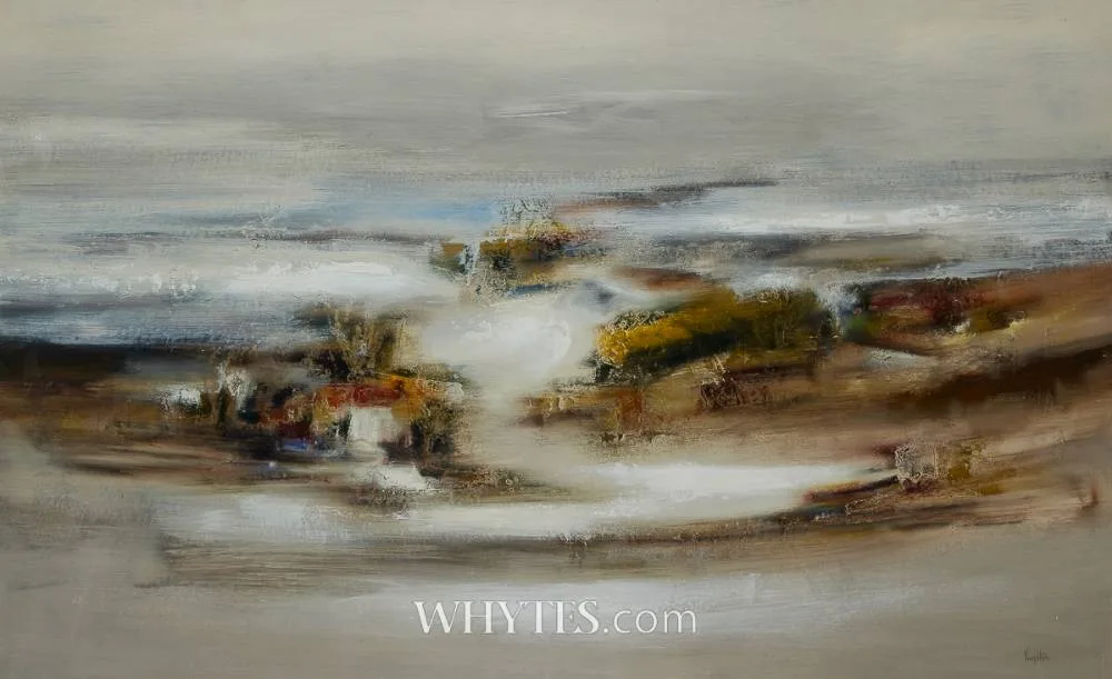 ESTUARY by Richard Kingston, oil on board, sold Mar 2025