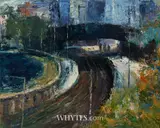 Donald Teskey, FOOTBRIDGE AT SEAPOINT, COUNTY DUBLIN