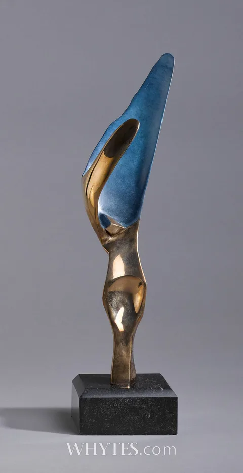 Joseph Sloan, CONDUCTOR II, bronze on polished Kilkenny limestone; (artist's proof; no. 2 from an edition of 3)