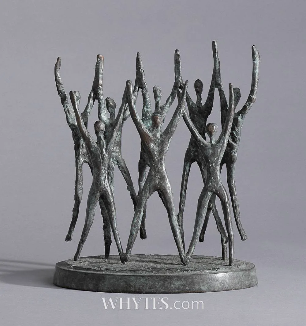 SHARE THE FEELING by John Behan, 2003, bronze; (no. 18 from an edition of 100), sold Mar 2025